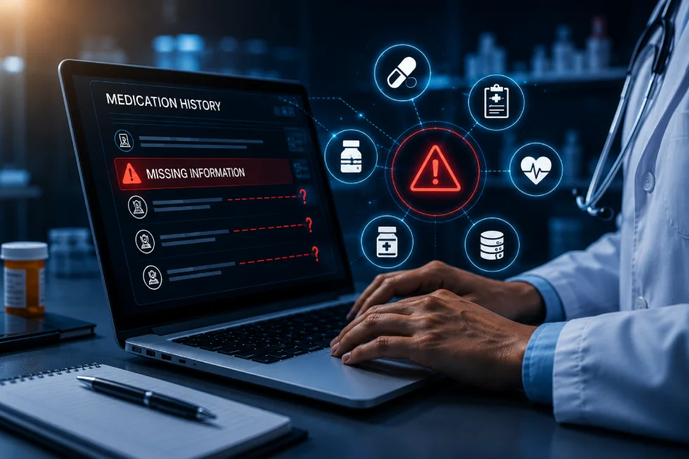 Medication History Gaps Leads to Clinical Risks